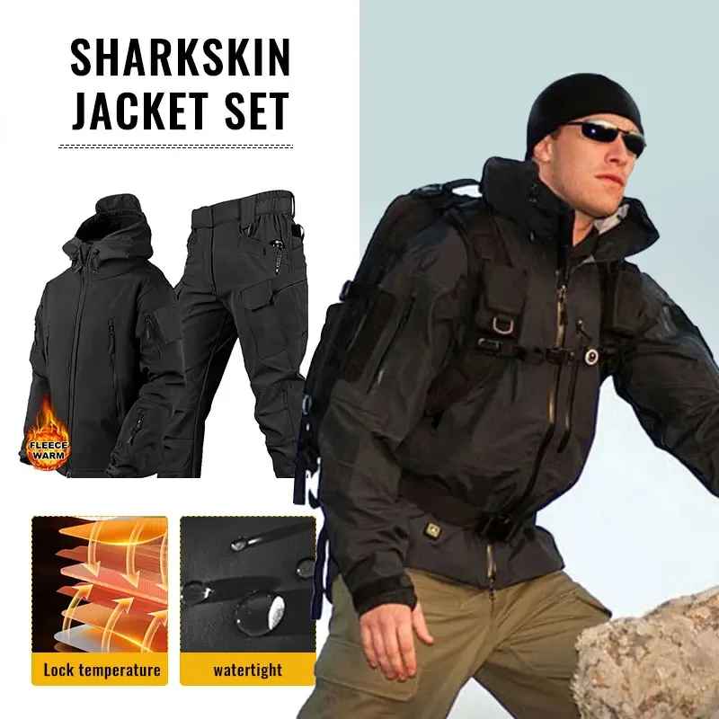 Winter Clothing Hiking - Erkekler kalınlaşmak yumuşak kabuk kış iş