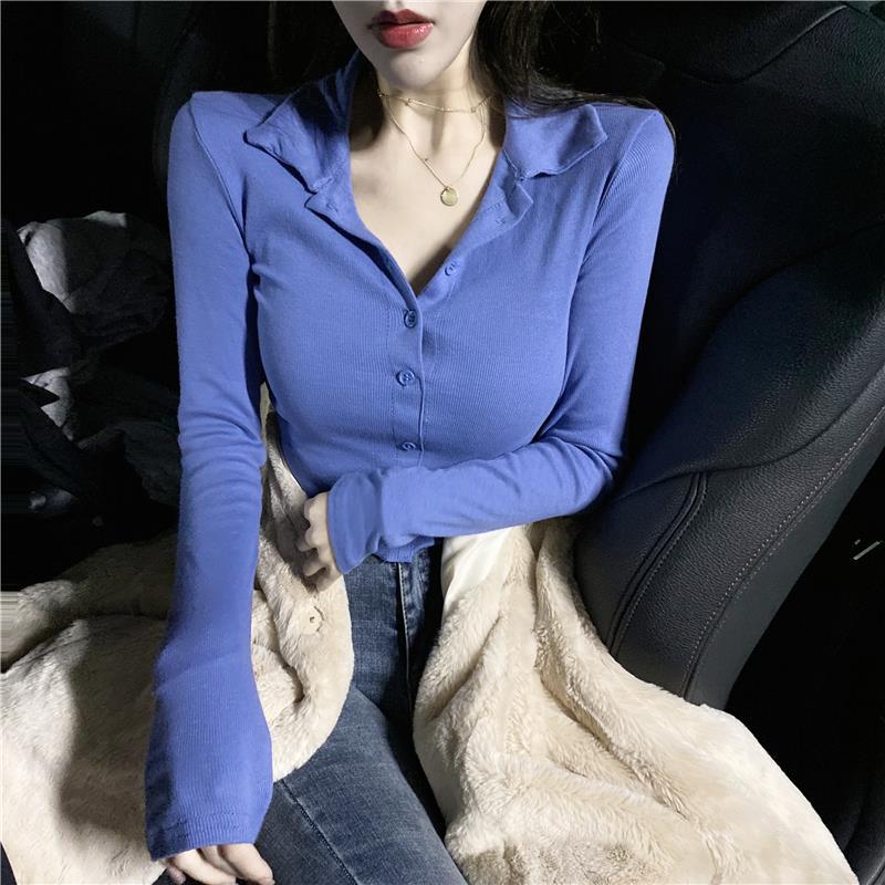 Winter Clothing Trends 2025 - Kadın Polo 100 ℅ pamuk mavi